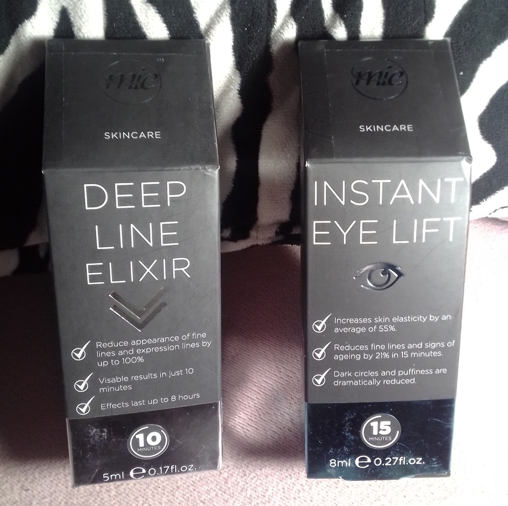 MIE-MY INSTANT EFFECTS (2)PC SKINCARE SET-Instant Eye Lift/Deep Line Elixir-NEW